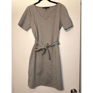 WHBM Women’s Gray Tie Waisted Tshirt Dress Size Small EUC